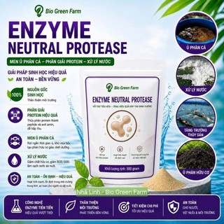 1kg Enzyme Neutral Protease chuyên phân hủy đạm protein dùng bổ sung thức ăn và xử lý nước ao nuôi tôm cá ếch ốc lươn