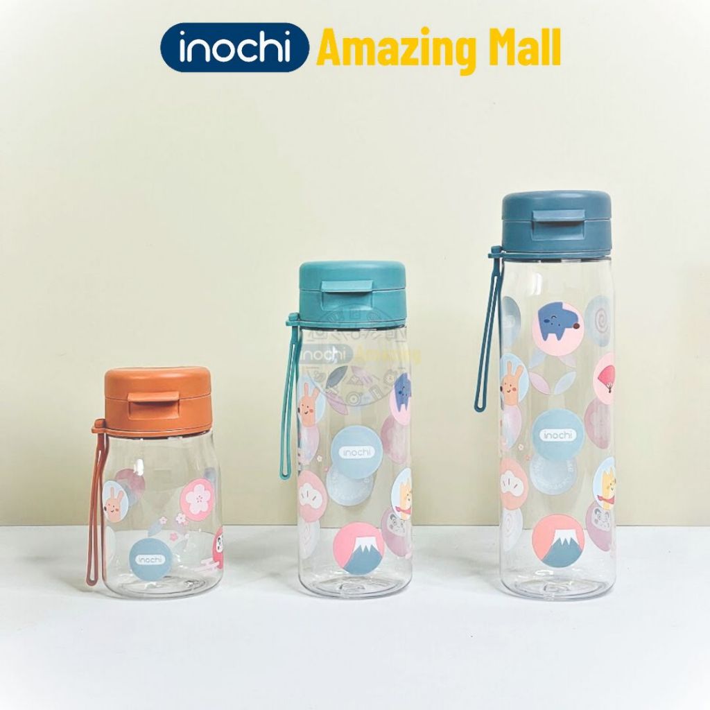 Bình nước FAMI nhựa tritan Inochi Kita dung tích 350ml/500ml/700ml với họa tiết sinh động Amazing Mall