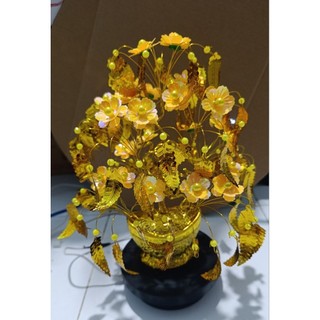 trọn bộ nguyên liệu cây kim tiền về tự gắn cao 30cm bán kính 25cm
