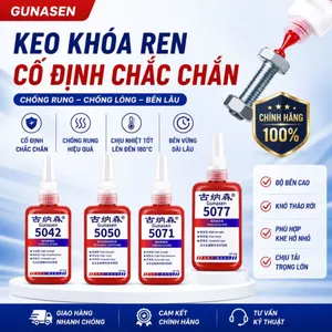 Keo dán cố định khóa ren ốc vít kim loại siêu chắc chống rung chống lỏng khóa chặt bu lông Gunasen