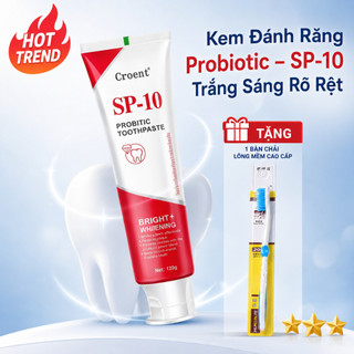 SP10 Cotelg Kem đánh răng làm trắng răng, làm sạch mạnh mẽ loại bỏ vết ố vàng bảo vệ men răng