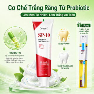 SP10 Cotelg Kem đánh răng làm trắng răng, làm sạch mạnh mẽ loại bỏ vết ố vàng bảo vệ men răng