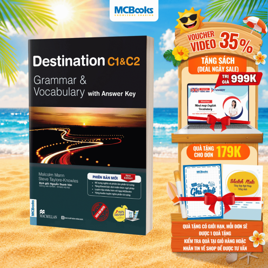 Sách - Destination C1&C2 Grammar and Vocabulary (Kèm Đáp Án) Tặng Audio và bài tập thực hành MCBooks