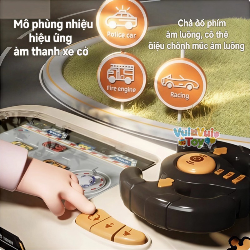 Máy chơi game trí tuệ đua xe vượt chướng ngại vật – Đồ chơi giáo dục tư duy, quà tặng cho bé