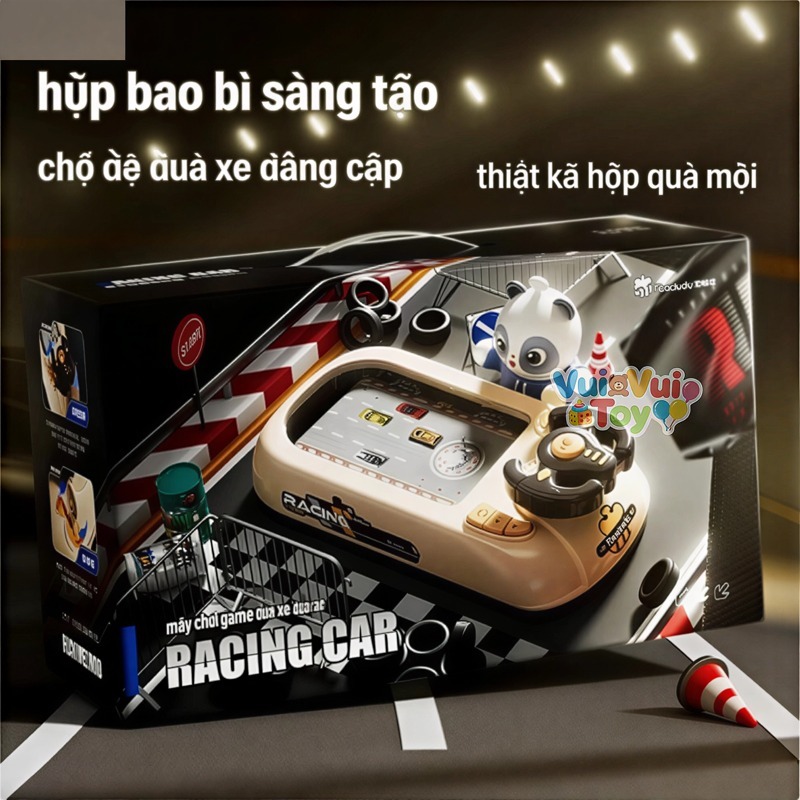 Máy chơi game trí tuệ đua xe vượt chướng ngại vật – Đồ chơi giáo dục tư duy, quà tặng cho bé