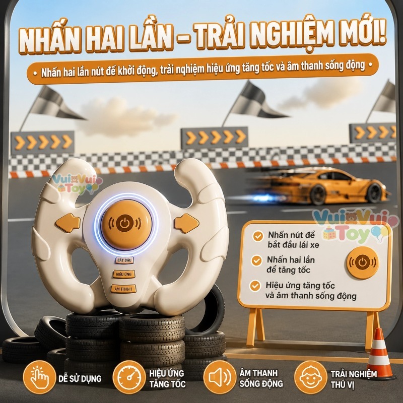 Máy chơi game trí tuệ đua xe vượt chướng ngại vật – Đồ chơi giáo dục tư duy, quà tặng cho bé