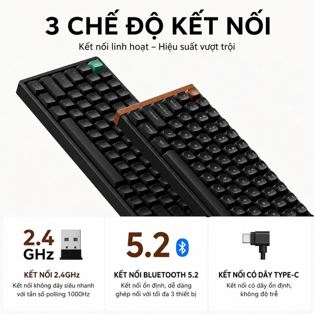 Bàn phím cơ Keychron K2 HE Special Edition Chính Hãng [Hoả tốc]