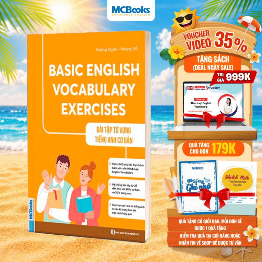 Sách - Basic English Vocabulary Exercises - Bài tập từ vựng tiếng Anh cơ bản