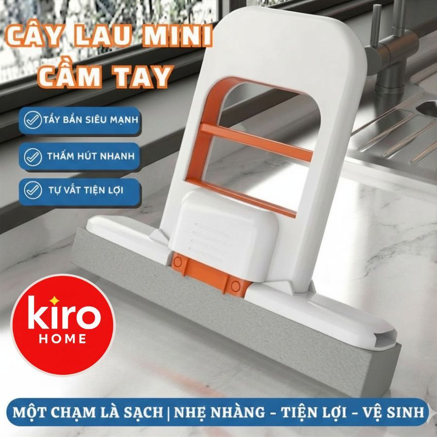 Chổi Lau Bàn Bếp Mini Cầm Tay Tự Vắt, Dụng Cụ Gạt Nước Mặt Bàn Khô Nhanh Chống Dính Dầu Mỡ