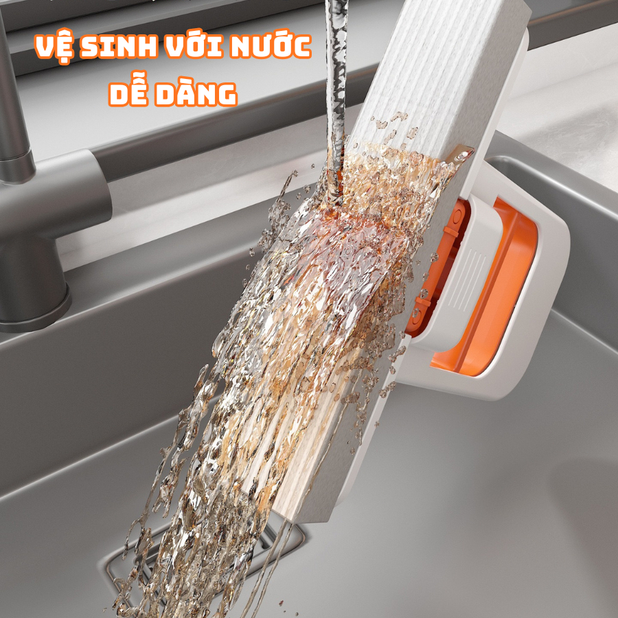 Chổi Lau Bàn Bếp Mini Cầm Tay Tự Vắt, Dụng Cụ Gạt Nước Mặt Bàn Khô Nhanh Chống Dính Dầu Mỡ