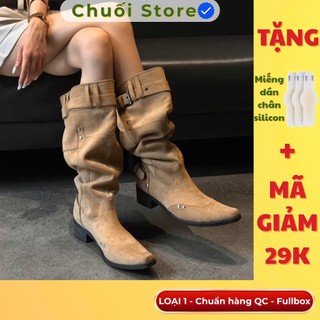 Giày boot nữ da PU tổng hợp dệt vải đế cao su dễ mang nhẹ nhàng dịu dàng thuận tiện