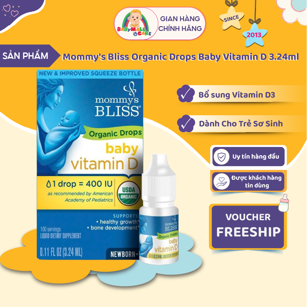 Thực Phẩm Bổ Sung Cho Trẻ Em Mommy's Bliss USA Cho Trẻ Sơ Sinh | Babymall&Care - Date 2027 và Tháng 08.26