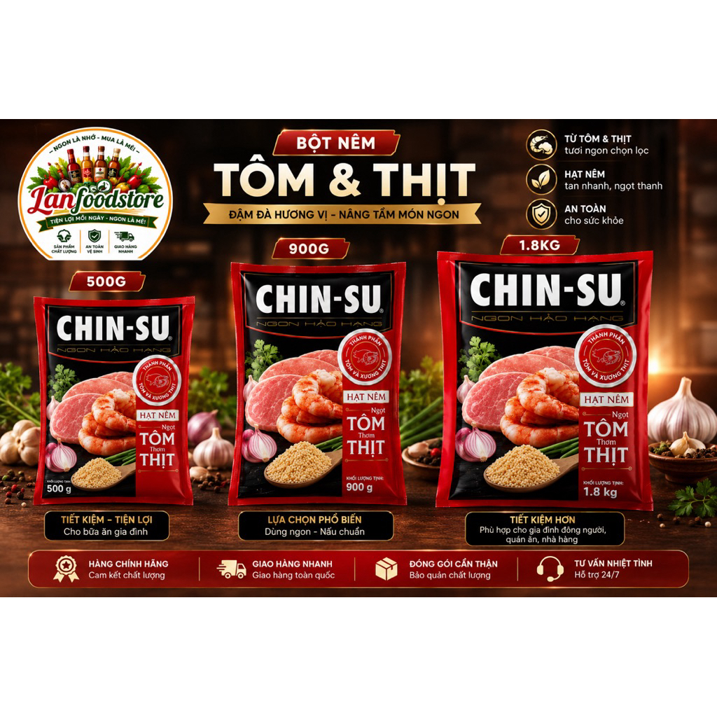 Hạt Nêm Chin-Su gia vị ngon dành cho gia đình việt