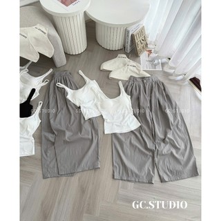 PHẠM THÙY SHOP: SET ÁO HAI DÂY ĐỆM NGỰC MIX QUẦN THỤNG DÁNG DÀI