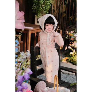 (TẶNG KHĂN_CHÍNH PHẨM) Jumsuit Trái Dâu cho bé_BabyBeer/ JUM ĐI BIỂN CHO BÉ