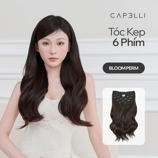 Bộ Tóc Kẹp 6 Phím Sợi Tơ CAPELLI - KOC x Tóc Mây Mềm Nhẹ