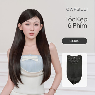 Bộ Tóc Kẹp 6 Phím Sợi Tơ CAPELLI - KOC x Tóc Mây Mềm Nhẹ