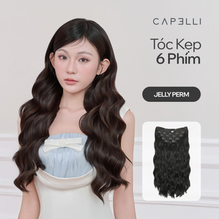 Bộ Tóc Kẹp 6 Phím Sợi Tơ CAPELLI - KOC x Tóc Mây Mềm Nhẹ