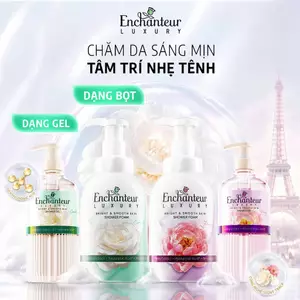 Sữa Tắm Cao Cấp Enchanteur Luxury Dưỡng Da Chiết Xuất Hoa Trà/ Hoa Mẫu Đơn + 4D Hyaluronic Acid 450ml