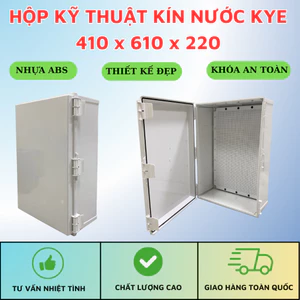 TỦ ĐIỆN NHỰA KÍN NƯỚC KYE 410x610x220 – SIZE SIÊU ĐẠI, DÙNG TRONG NHÀ VÀ NGOÀI TRỜI