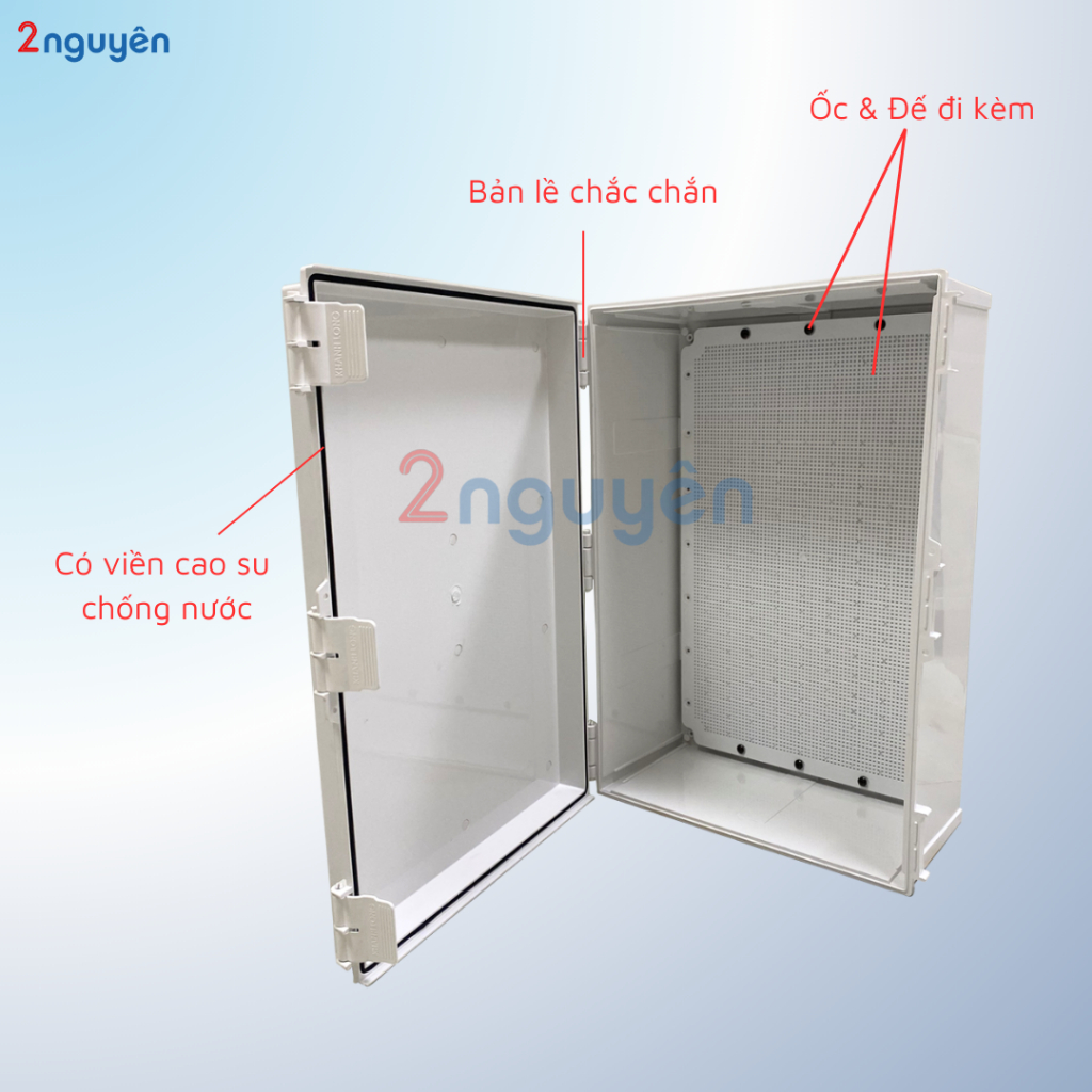 TỦ ĐIỆN NHỰA KÍN NƯỚC KYE 410x610x220 – SIZE SIÊU ĐẠI, DÙNG TRONG NHÀ VÀ NGOÀI TRỜI