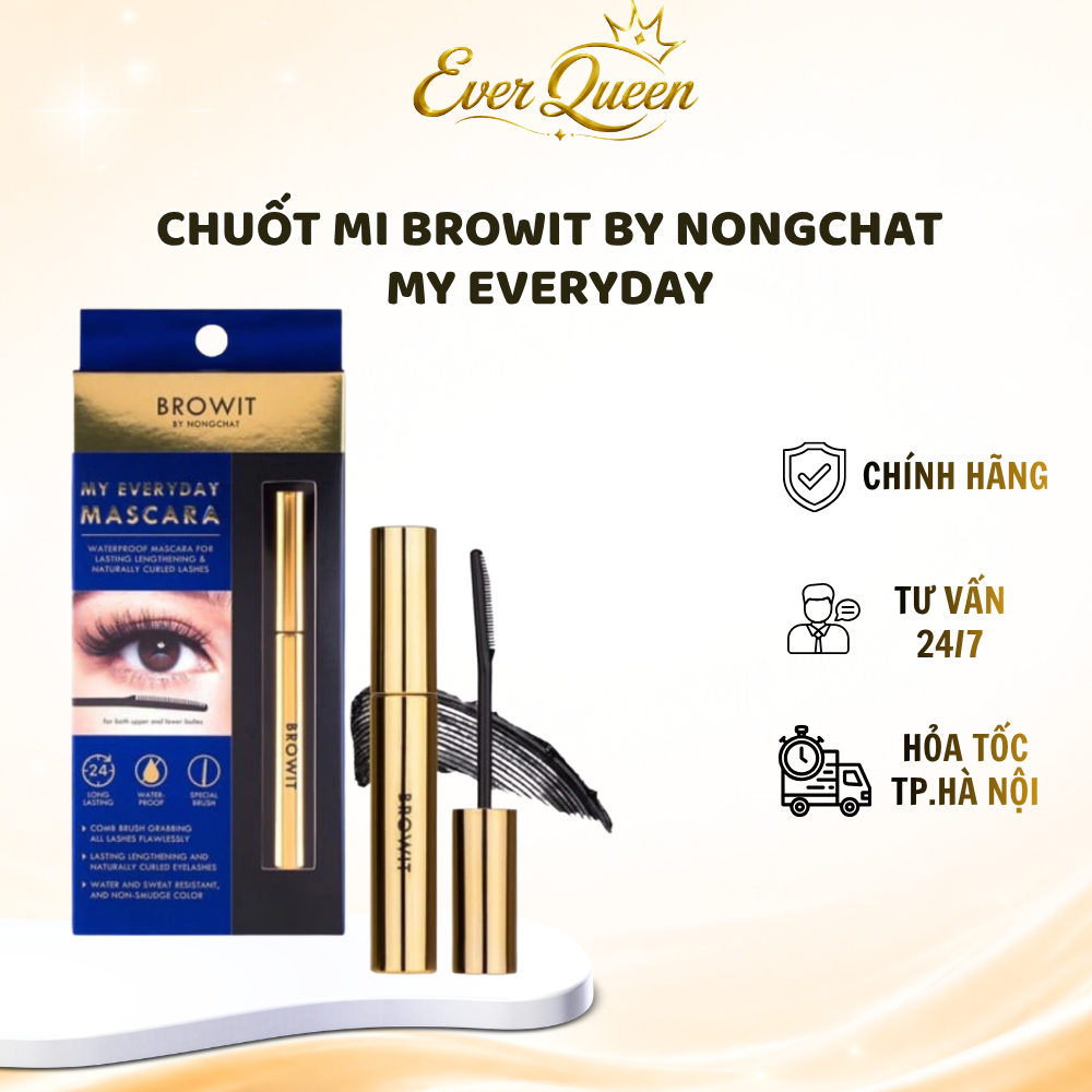 Chuốt Mi Browit By Nongchat My Everyday Làm Mi Tơi Dài, Cong Tự Nhiên, Không Lem Không Trôi - Ever Queen