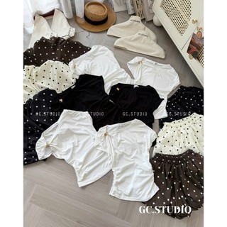 PHẠM THÙY SHOP: SET ÁO LỆCH VAI MIX CHÂN VÁY BÍ ẢNH THẬT