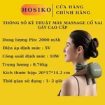 Máy Massage Cổ Vai Gáy HOSIKO N8 Siêu Nhẹ 0.76kg Nhỏ Gọn, Nhiệt Hồng Ngoại, Giảm Đau Mỏi Hiệu Quả Như Bàn Tay Chuyên Gia — ảnh 6