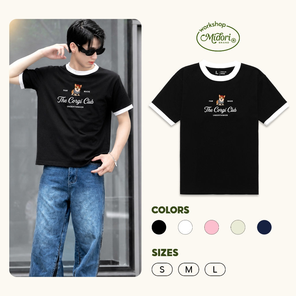 Áo Thun Baby Tee CORGI Cao Cấp Phông Nam Nữ Unisex Cotton Local Brand | MI MIDORI
