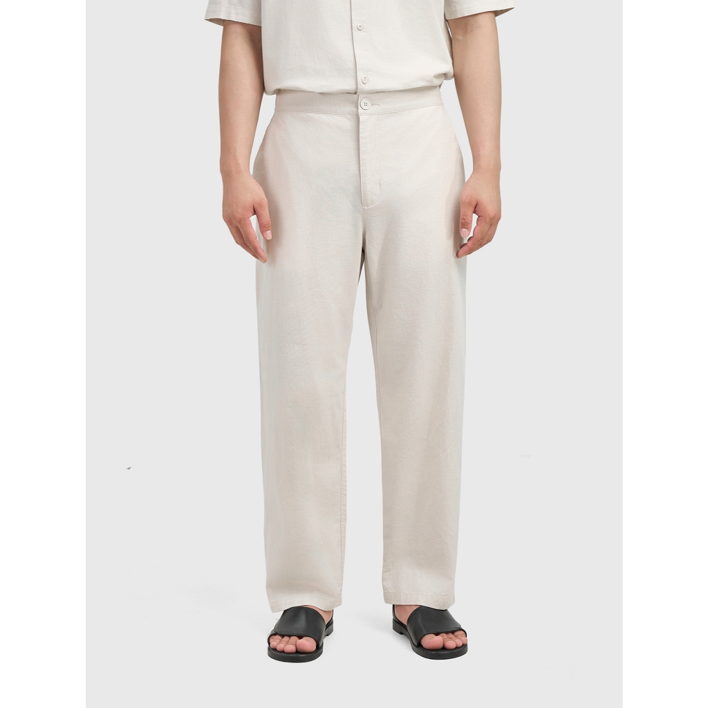 Quần dài nam CANIFA quần công sở chất cotton basic dáng suông 8BP26S003