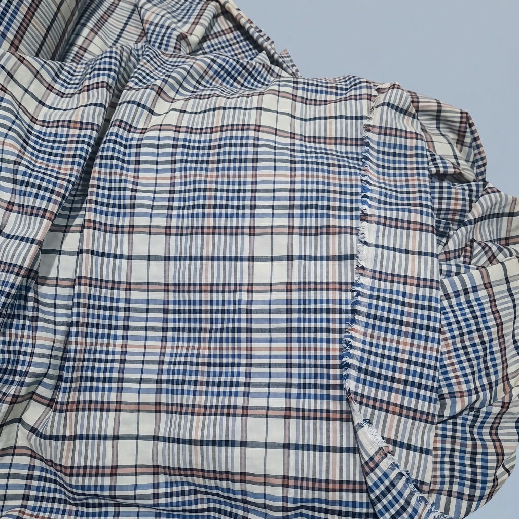 VẢI THÔ KẺ 100% COTTON - MAY SƠ MI, VÁY, RÈM, KHĂN CHẢI BÀN...