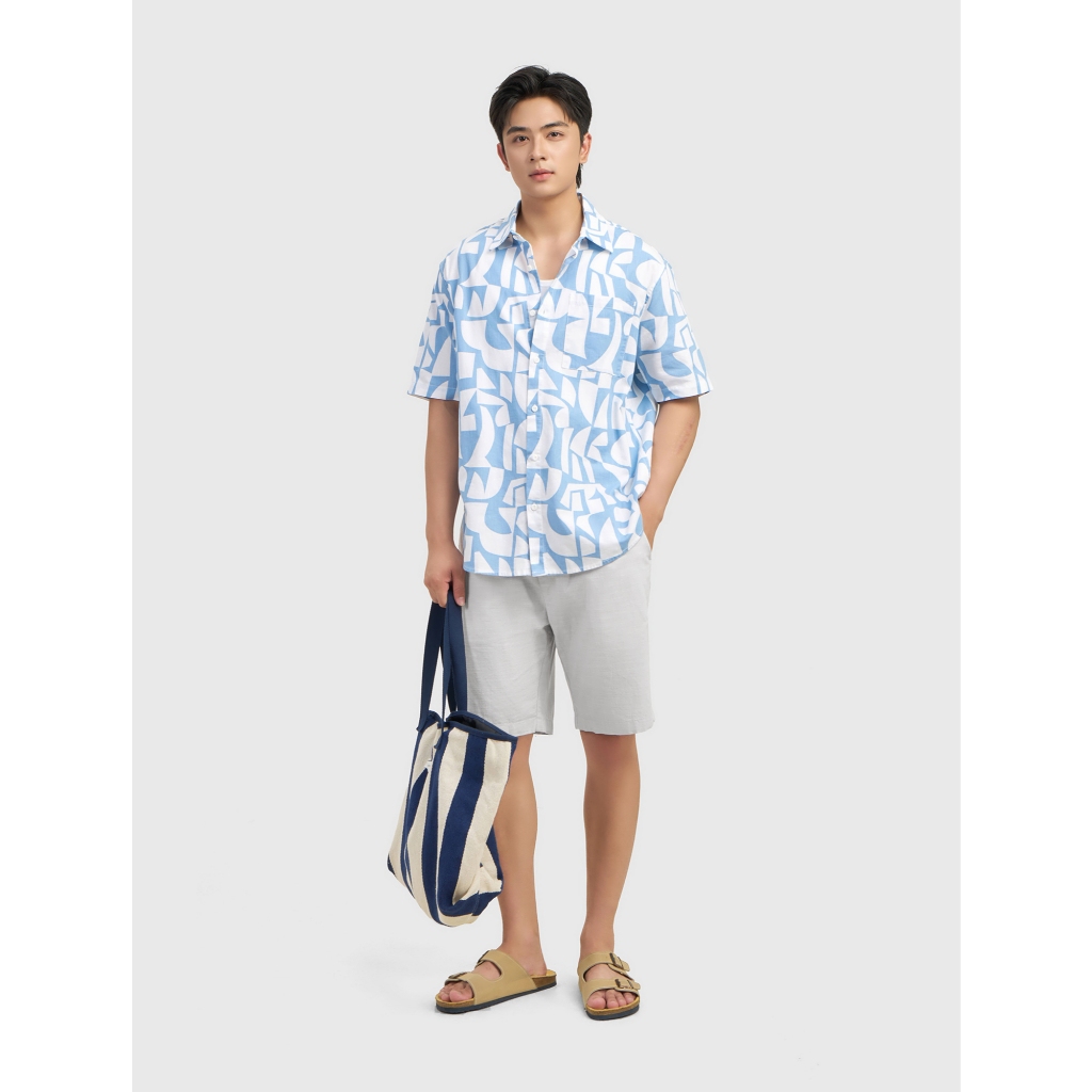 Quần short nam CANIFA chất cotton mềm mịn thoáng mát 8BS26S010