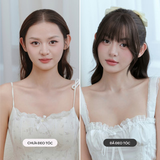 Tóc Kẹp Mái CAPELLI Dệt Thủ Công Từ Tóc Thật - KOC Tóc Mây Mềm Nhẹ