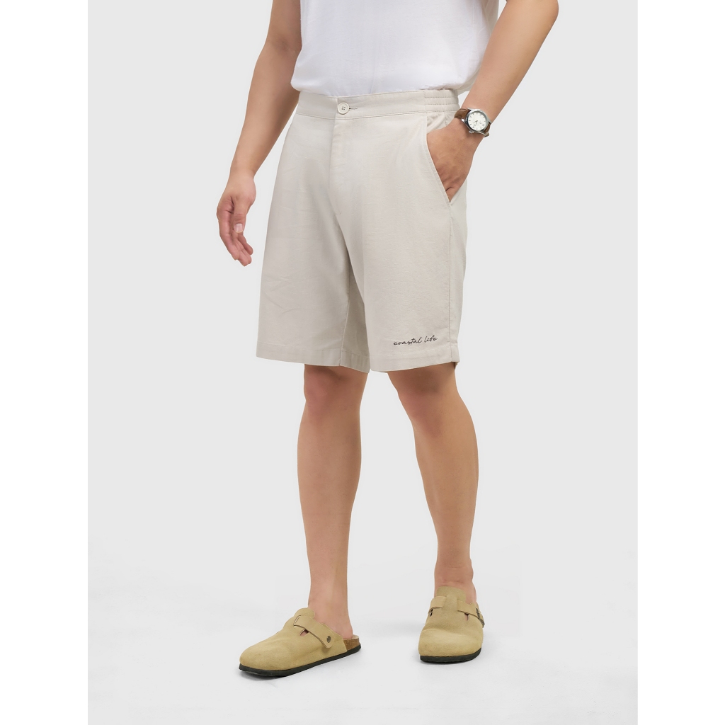 Quần short nam CANIFA form gọng gàng chất liệu cotton mềm mại đứng form 8BS26S014