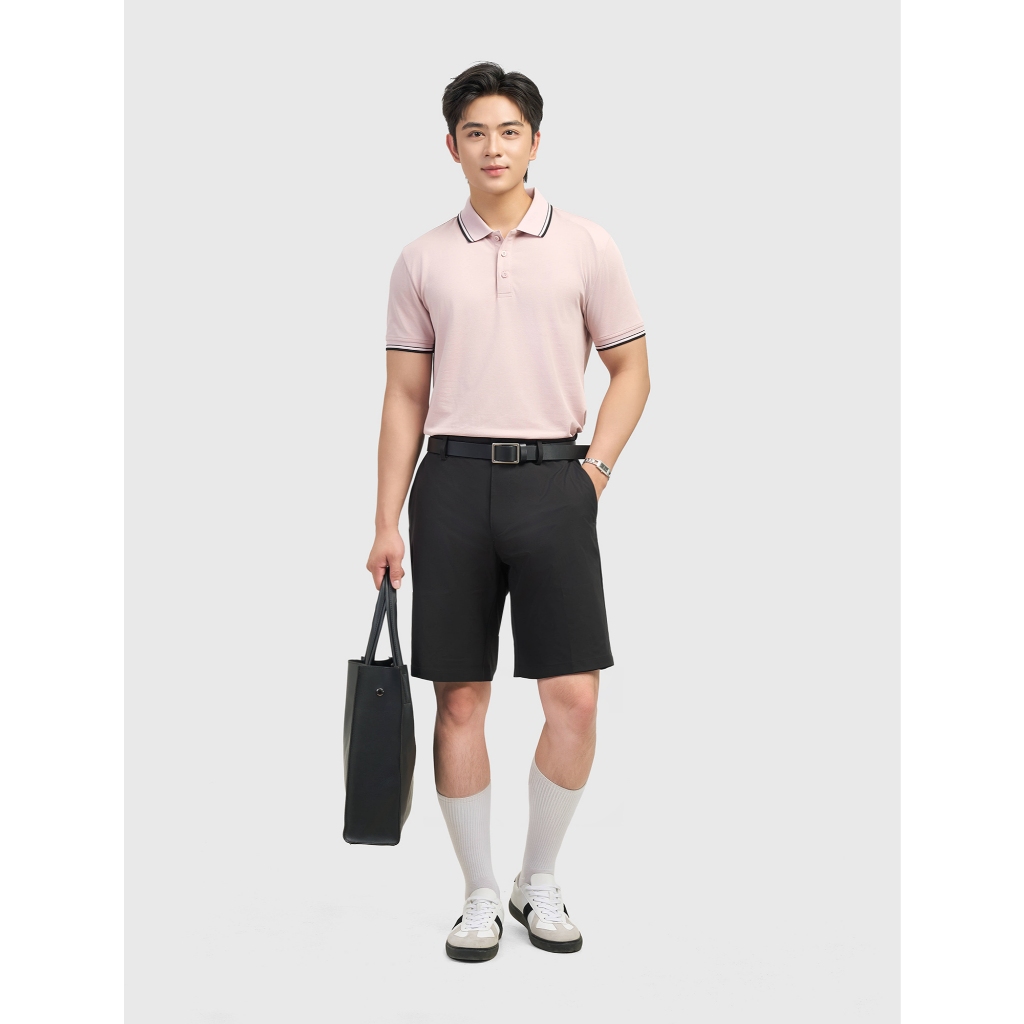 Quần short nam CANIFA dáng Regular cạp cúc phong cách trẻ trung, lịch sự 8BS26S018