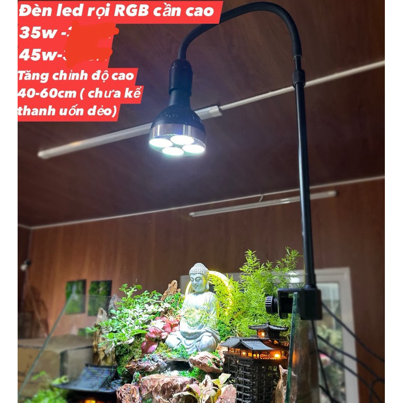 Đèn rọi RGB Cần Cao công suất 35-45w cho bể bán cạn, thuỷ sinh, biotop