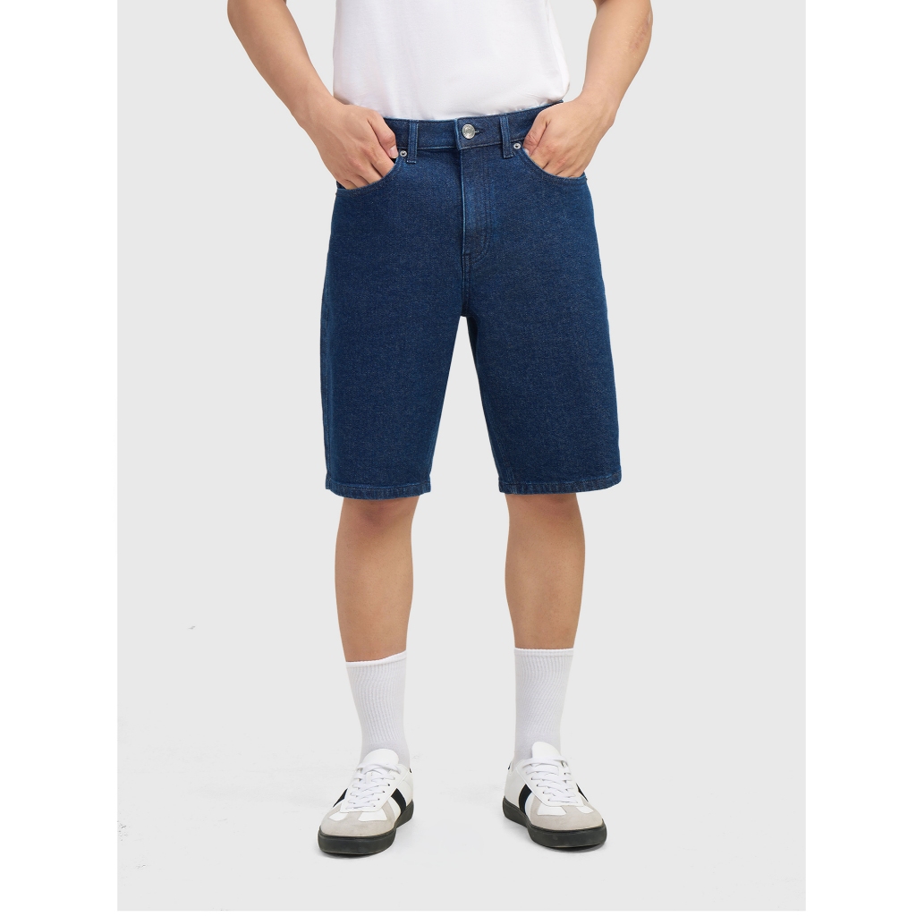 Quần short jean nam CANIFA form regular dáng suông basic trẻ trung 8BS26S015
