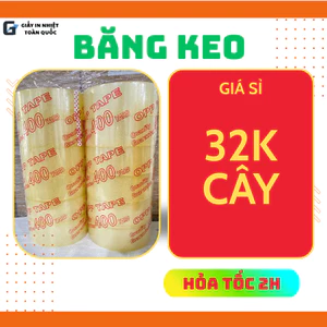 BĂNG KEO TRONG/ĐỤC - 200Y/400Y/300Y/100Y (1CÂY/6CUỘN) - 1 CUỘN 0.5KG/1KG , CAM KẾT DÍNH CHẮC , ĐÓNG HÀNG TMĐT