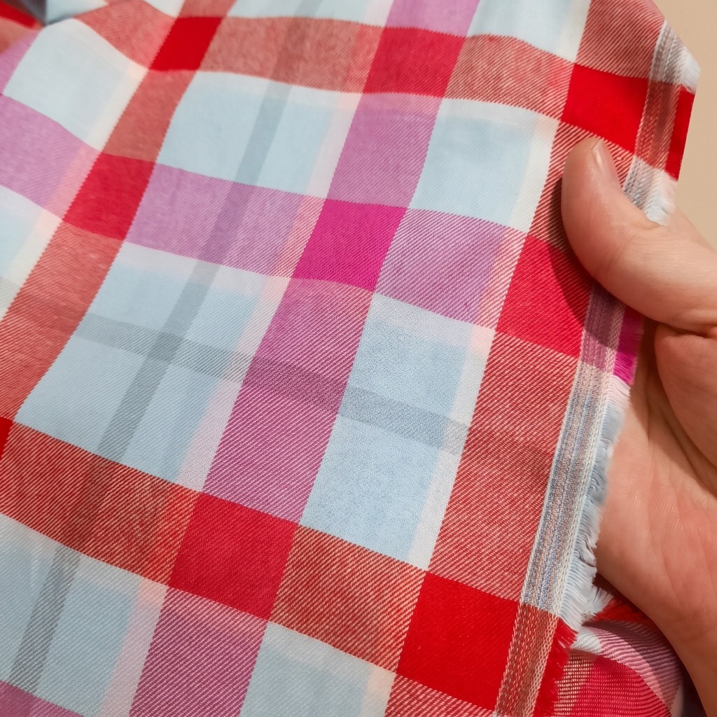 VẢI THÔ KẺ 100% COTTON - MAY VÁY, BỘ, SƠ MI, ĐỒ TRẺ EM...