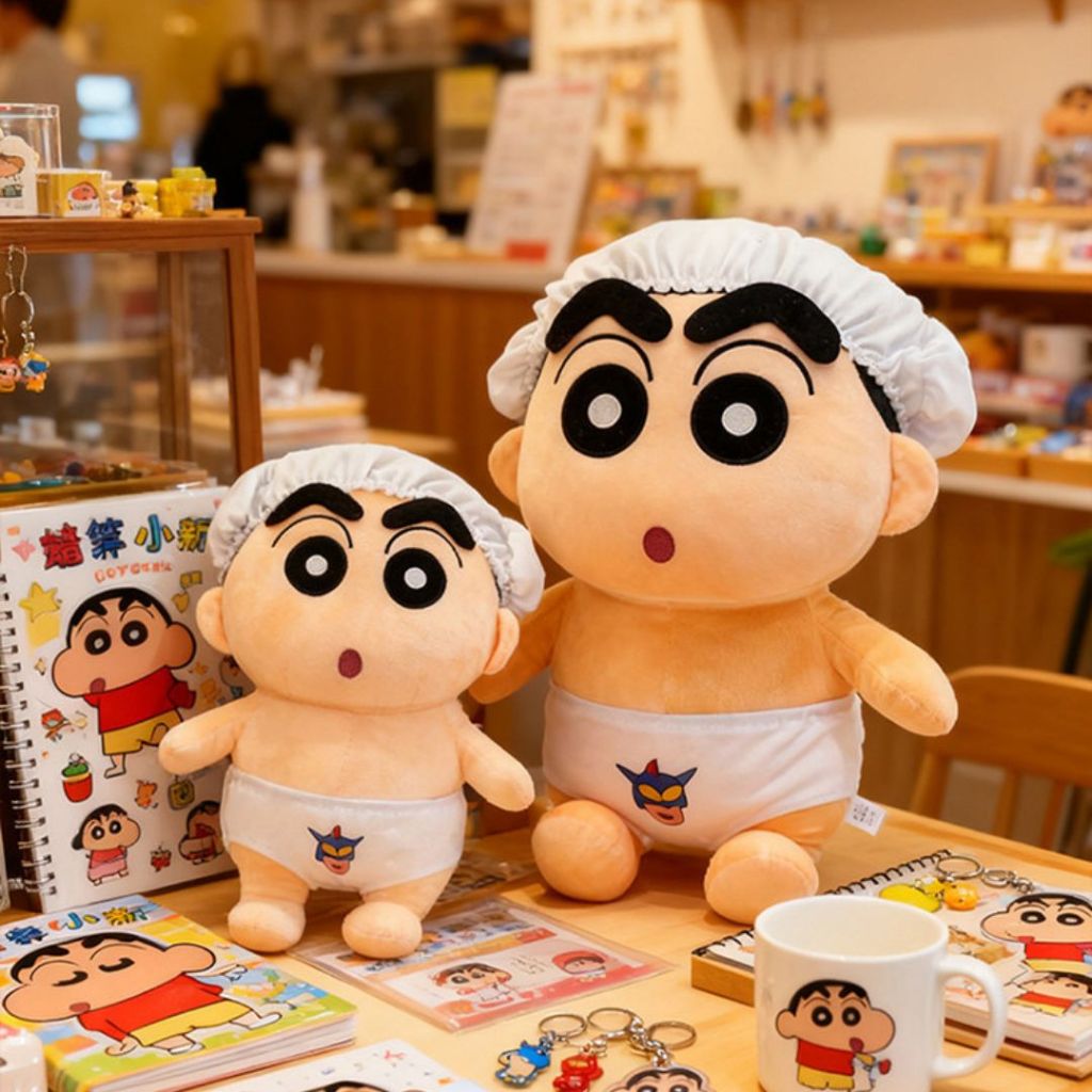 Gấu bông shin chan cosplay +100 mẫu đáng yêu, Cushin cậu bé bút chì gấu bông nhân vật hoạt hình tuổi thơ, Babisu