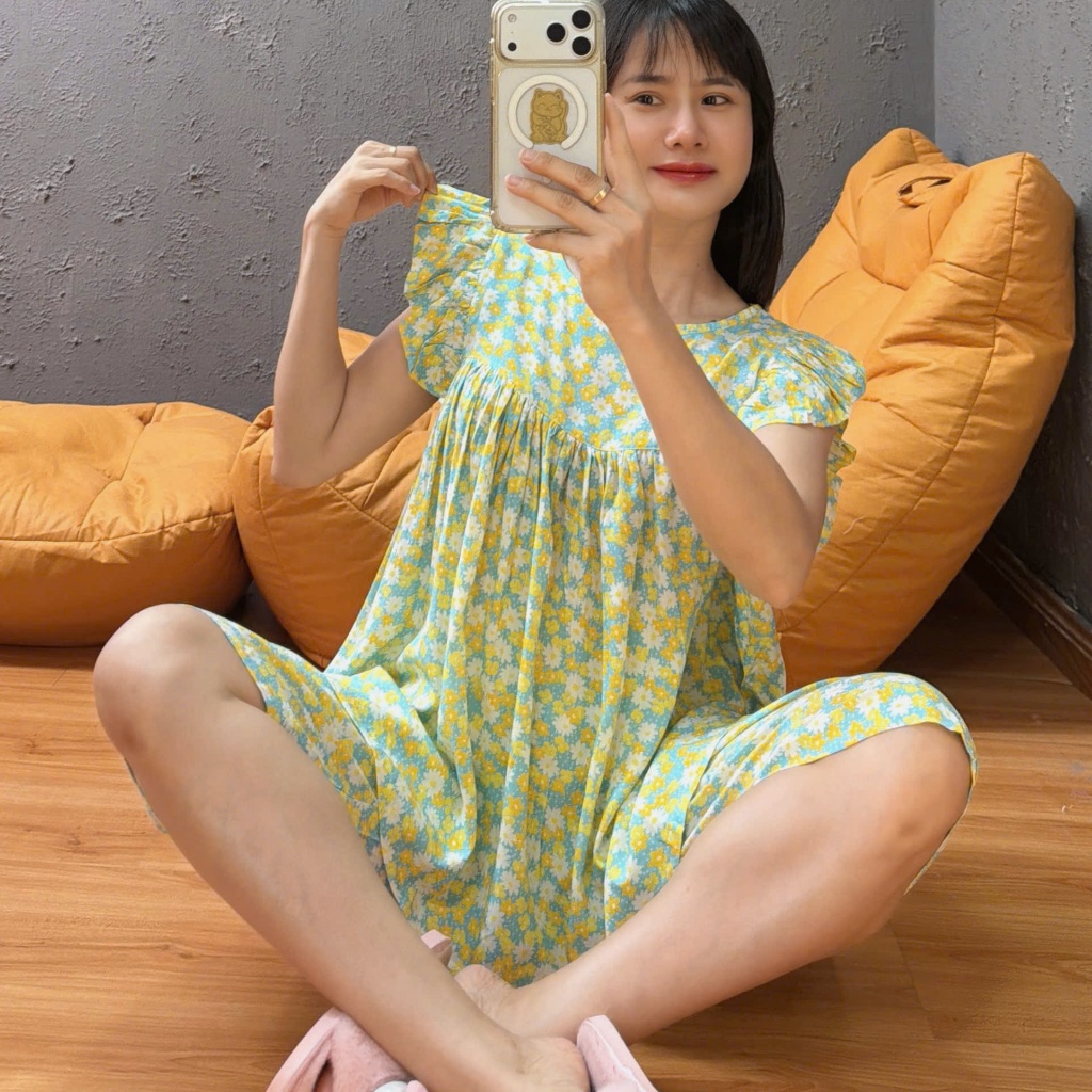(43-90kg) Tole lửng cánh tiên 2 lớp, form chuẩn may kỹ - Nocnhasleepwear