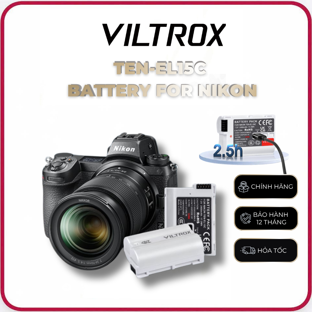 Pin máy ảnh Viltrox TEN-EL15C