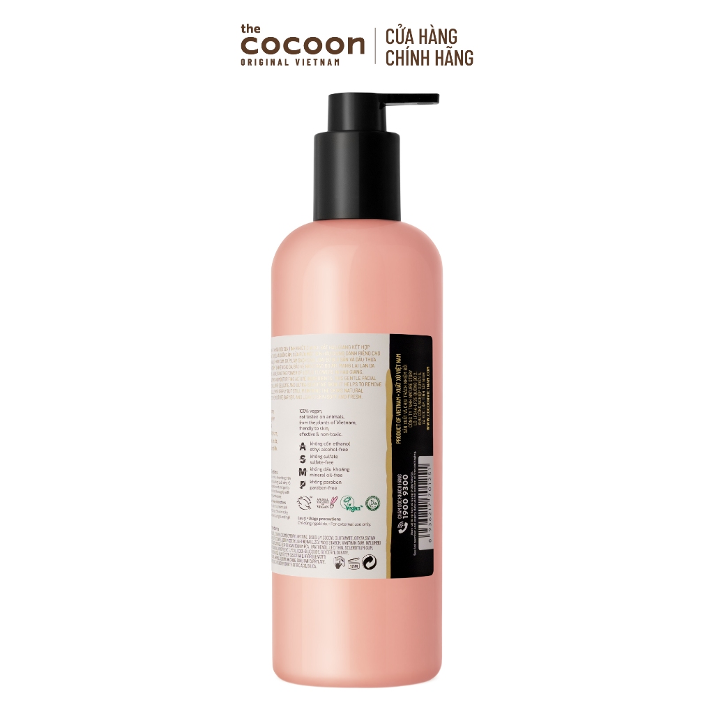 HÀNG TẶNG KHÔNG BÁN - Supersize - Sữa rửa mặt sen Hậu Giang Cocoon 500ml