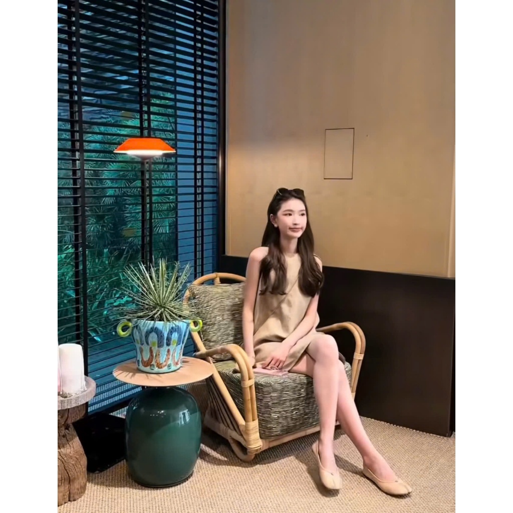 𝗝𝗲𝗻𝗮 𝗗𝗿𝗲𝘀𝘀 - Đầm Linen dáng xuông