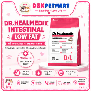 Thức Ăn Hạt Dr.Healmedix Low Fat Cải Thiện Hệ Tiêu Hóa Cho Chó - Túi 1.5kg
