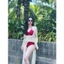 BIKINI QUẢNG CHÂU CAO CẤP - SET BIKINI 3 MÓN ĐỎ RƯỢU MIX ÁO CHOÀNG QUYẾN RŨ, SANG CHẢNH