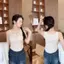 Áo Bra Cài Cúc Cổ Có Mút Ngực Chát Tăm Lạnh Lạnh Co Dãn Mềm Mát