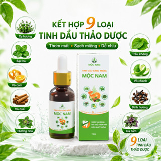 Tinh dầu răng miệng Mộc Nam - Chiết xuất thảo dược giúp giảm nhiệt miệng, hôi miệng, viêm nướu