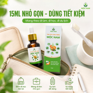 Tinh dầu răng miệng Mộc Nam - Chiết xuất thảo dược giúp giảm nhiệt miệng, hôi miệng, viêm nướu