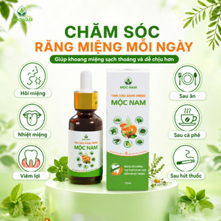 Tinh dầu răng miệng Mộc Nam - Chiết xuất thảo dược giúp giảm nhiệt miệng, hôi miệng, viêm nướu